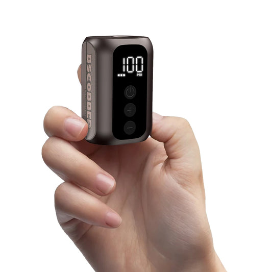 Bomba de aire portátil BSCOBBER A5mini, recargable, inalámbrica, para bicicletas, inflador de neumáticos de alta presión de 100 PSI.