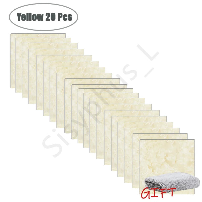 10-50 pegatinas de pared de PVC de mármol autoadhesivas para azulejos gruesos, pegatinas impermeables para suelo de baño, cocina, decoración del hogar