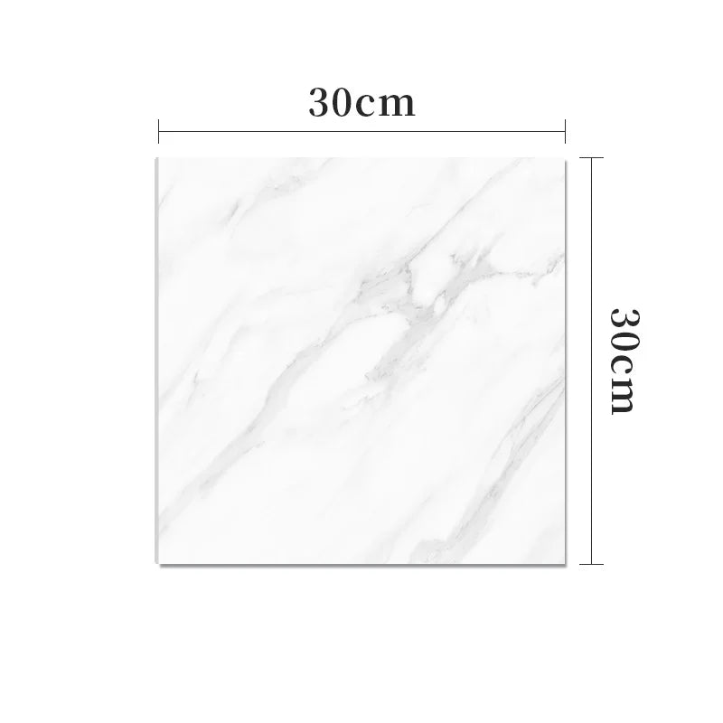 10-50 pegatinas de pared de PVC de mármol autoadhesivas para azulejos gruesos, pegatinas impermeables para suelo de baño, cocina, decoración del hogar