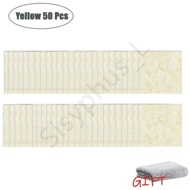 10-50 pegatinas de pared de PVC de mármol autoadhesivas para azulejos gruesos, pegatinas impermeables para suelo de baño, cocina, decoración del hogar